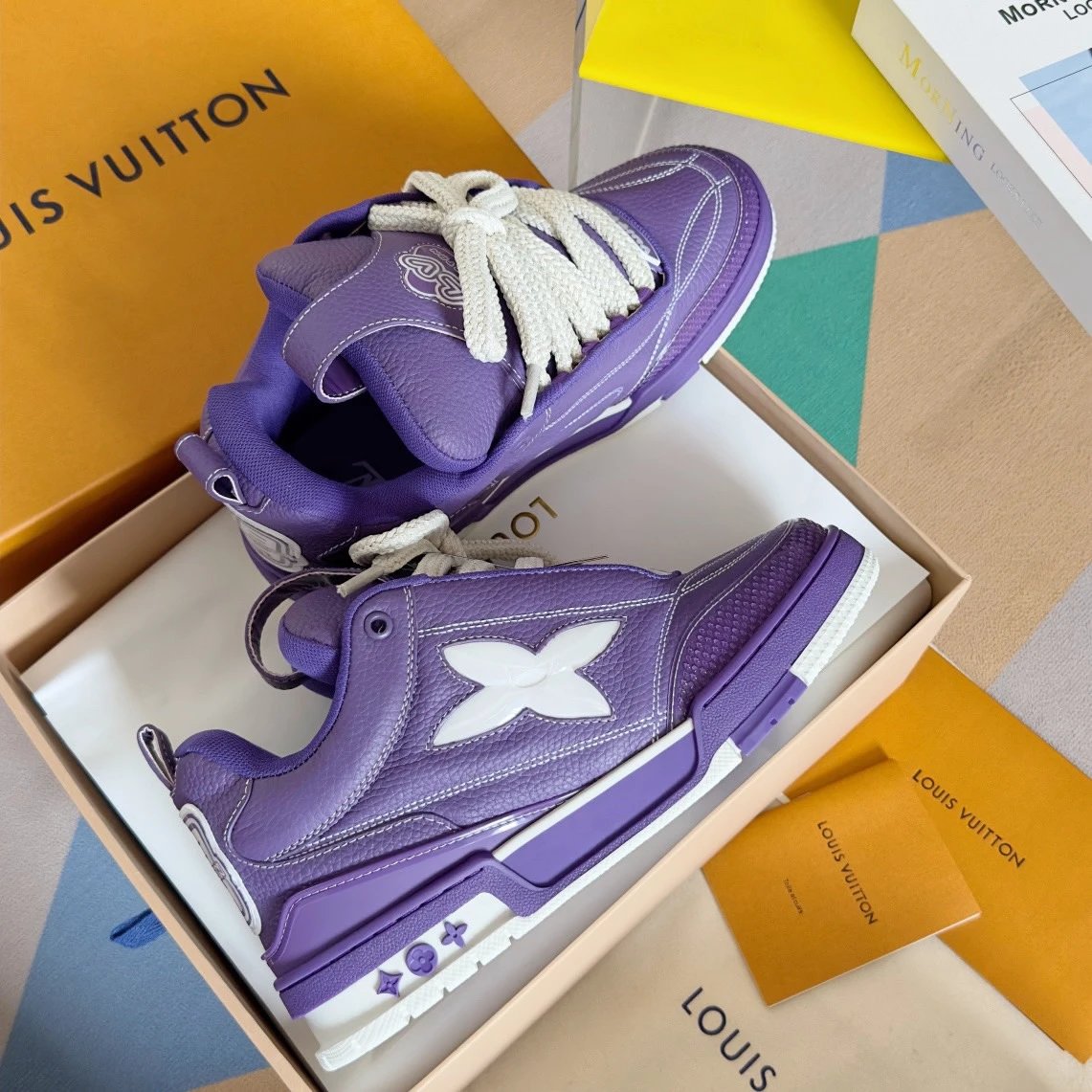 White purple leather surface