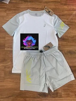 thumbnail for Ya Short Sleeve Shorts Trench Coat Jacket Set (Style details + WhatsApp852 64316872)