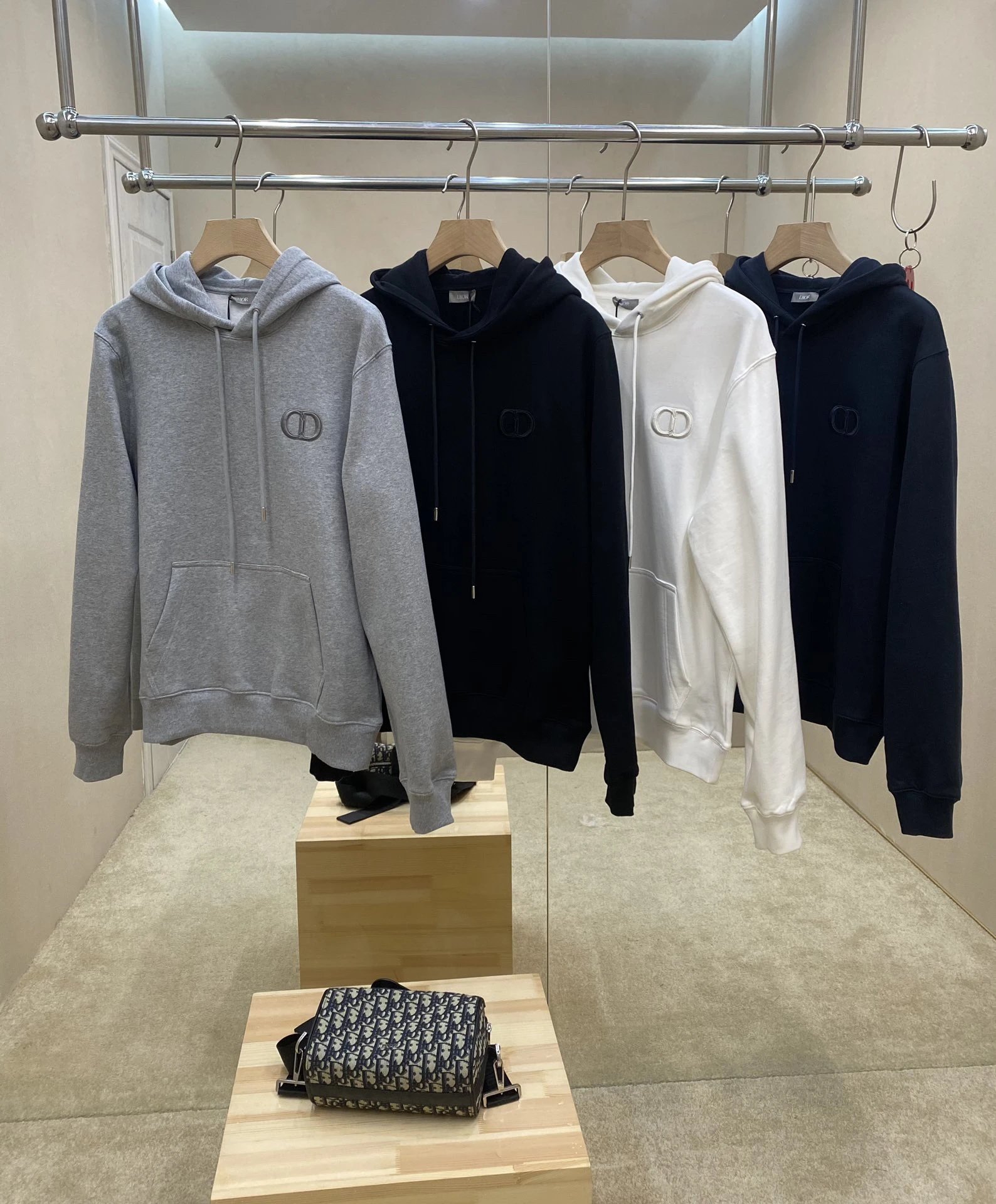 Dior Hooded Sweatshirt Pullover Top