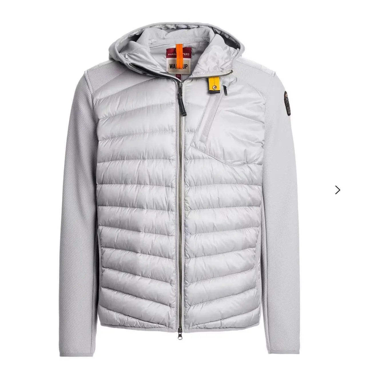 Light gray hooded