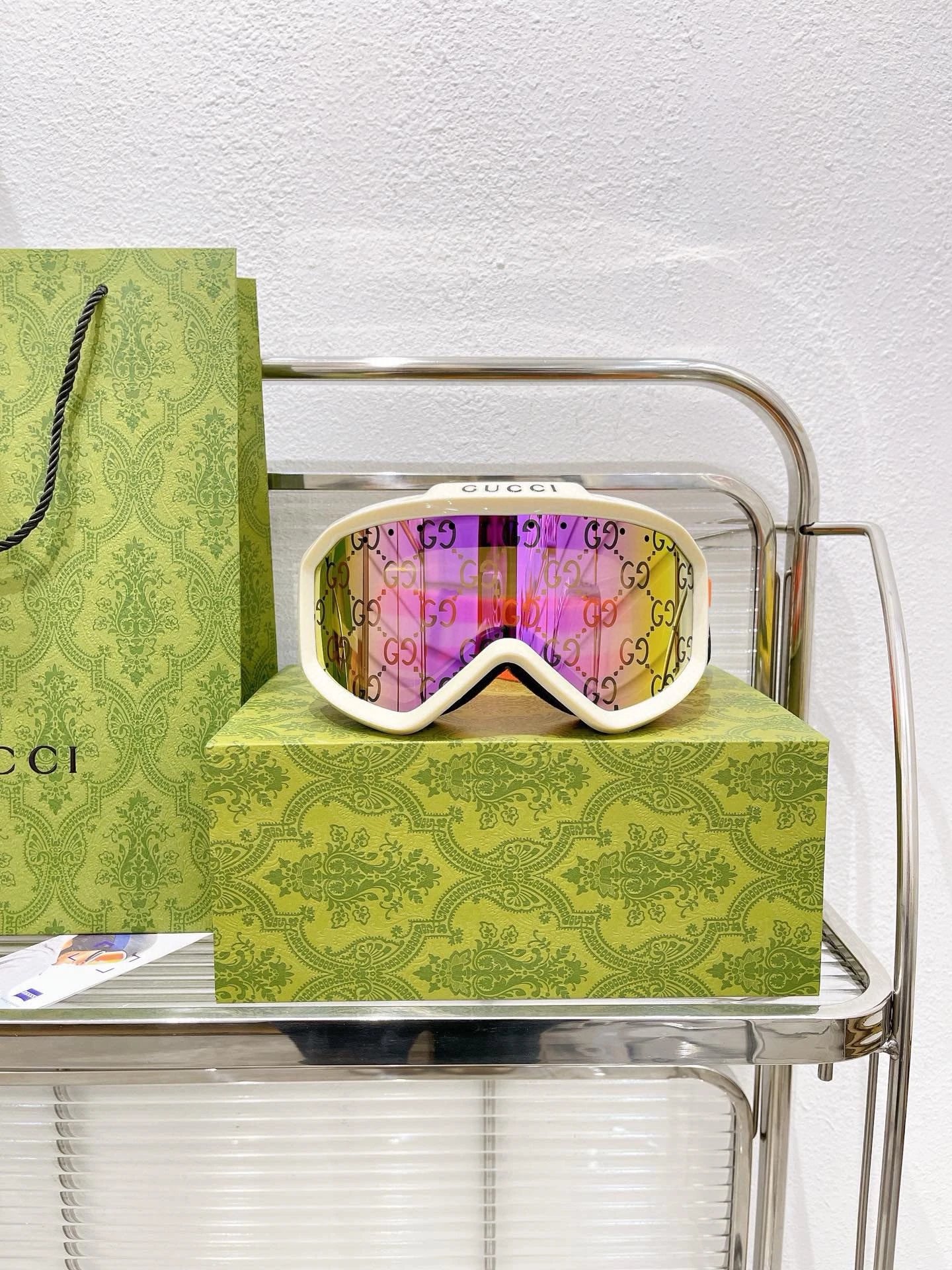 Gucci Ski Goggles with Monogram Patterned Lens