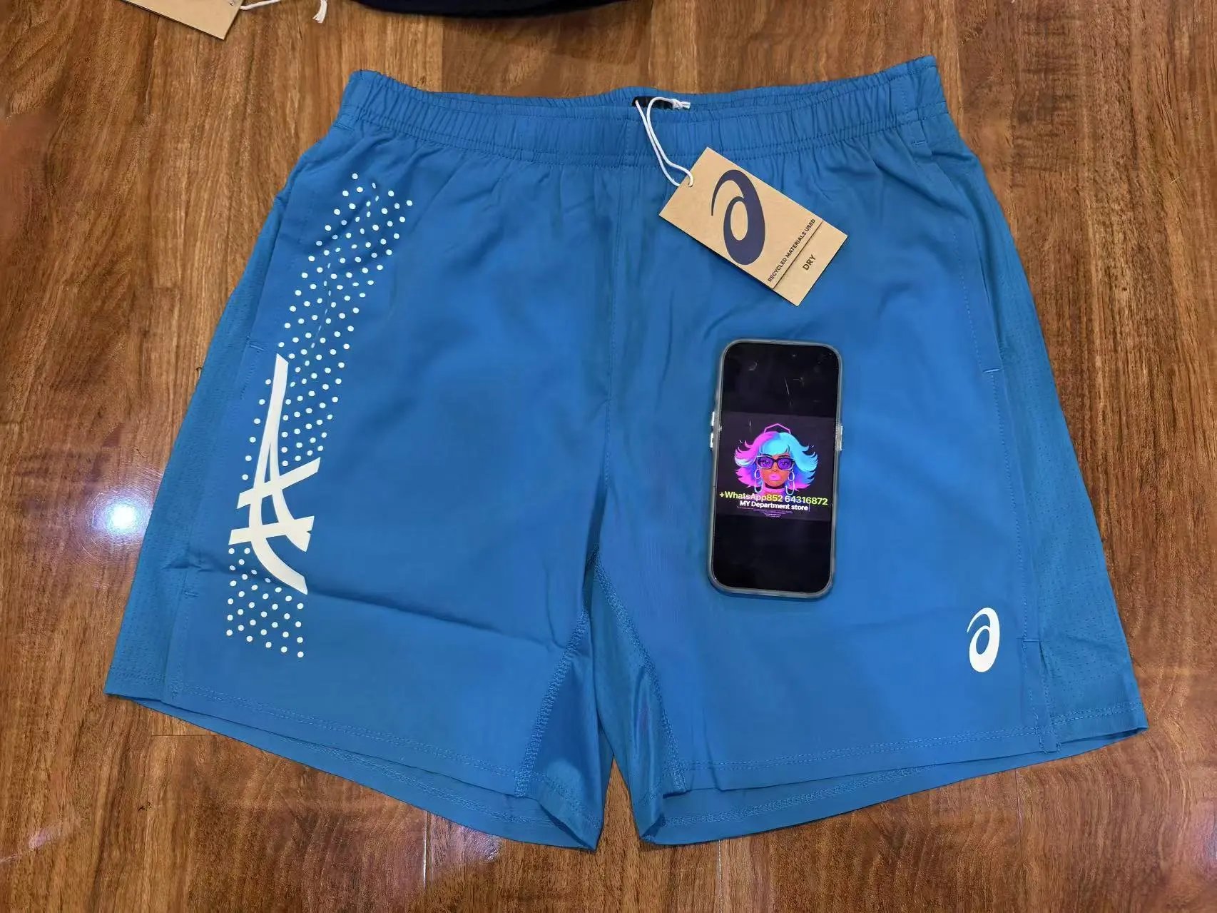 Royal blue shorts WhatsApp 852 64316872