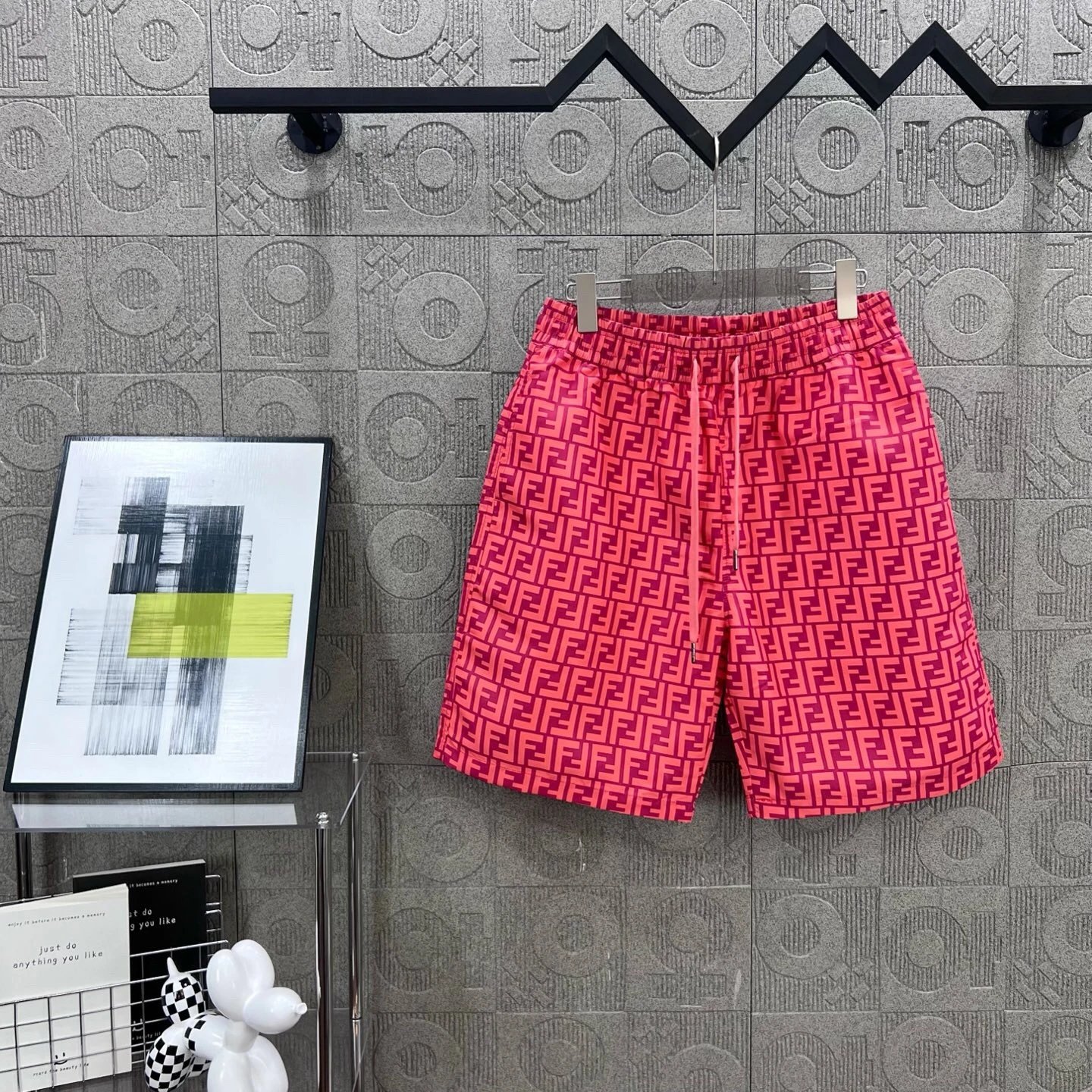 Fendi Monogram Print Shorts