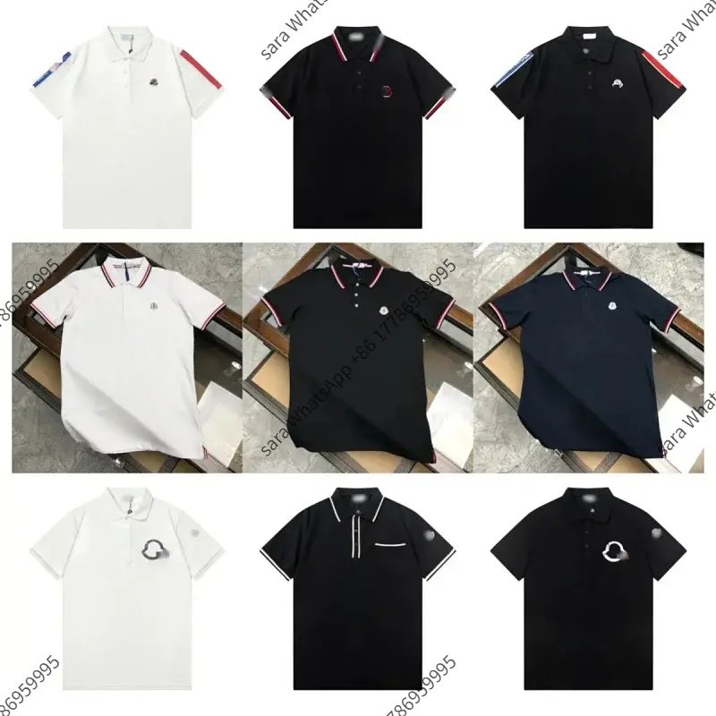 Polo Shirt Classic White Black