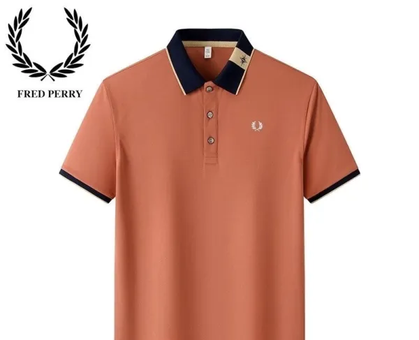 Fred Perry Twin Tipped Polo Orange - 1