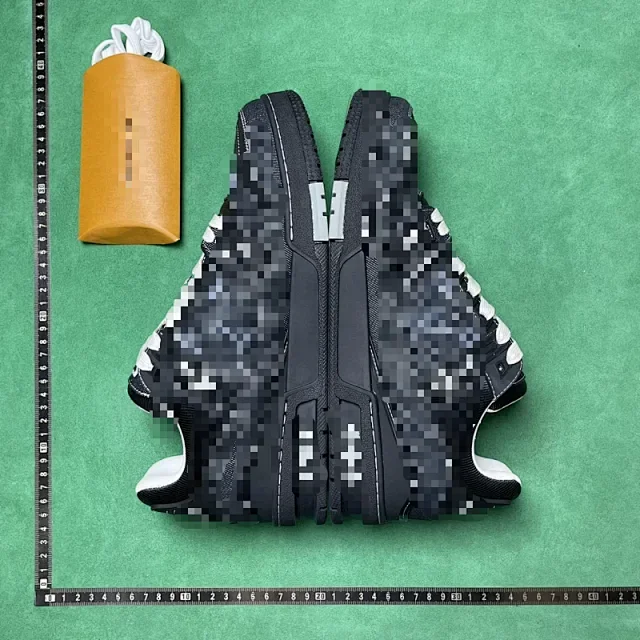 Louis Vuitton LV Trainer Low Black Denim Monogram