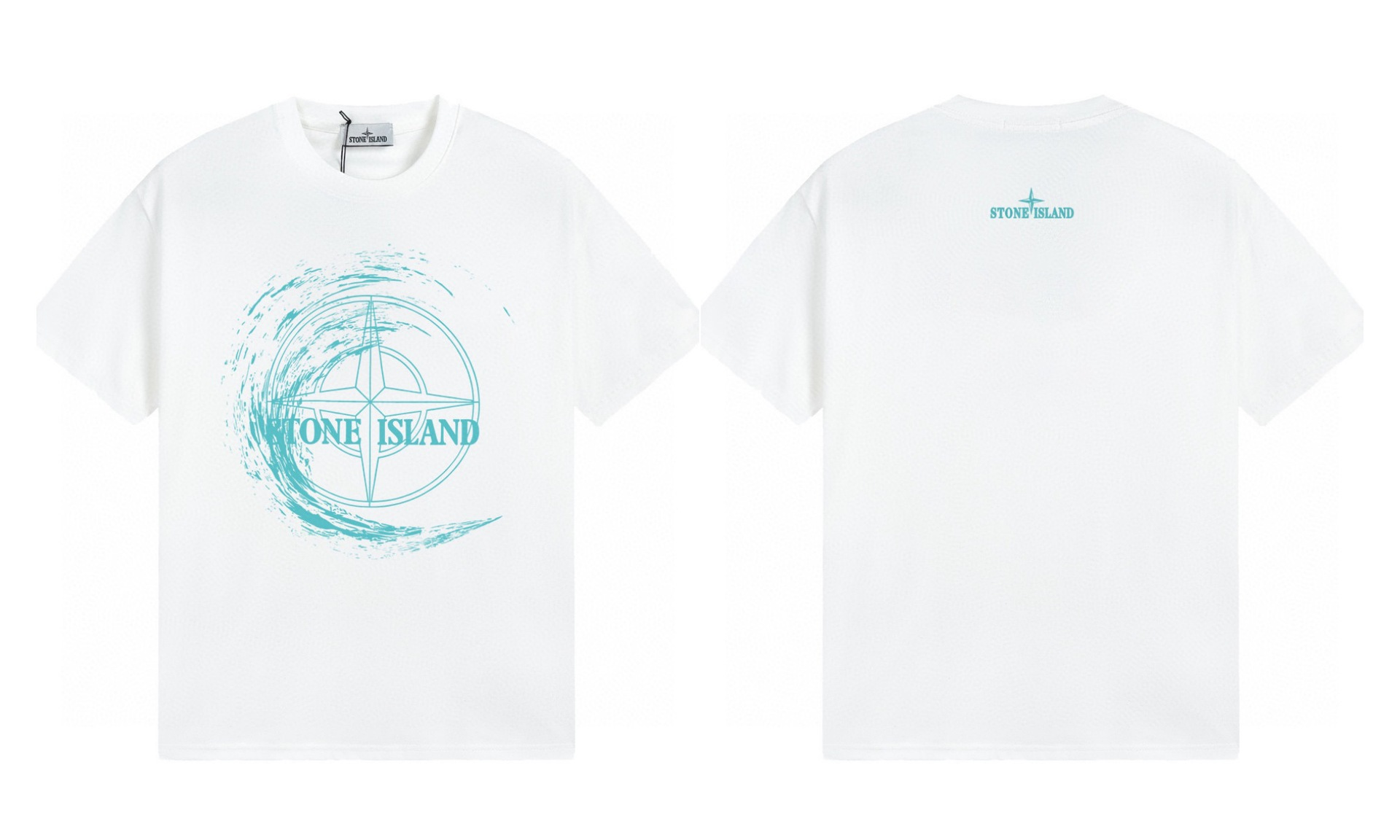 White Stone Island Graphic T-Shirt