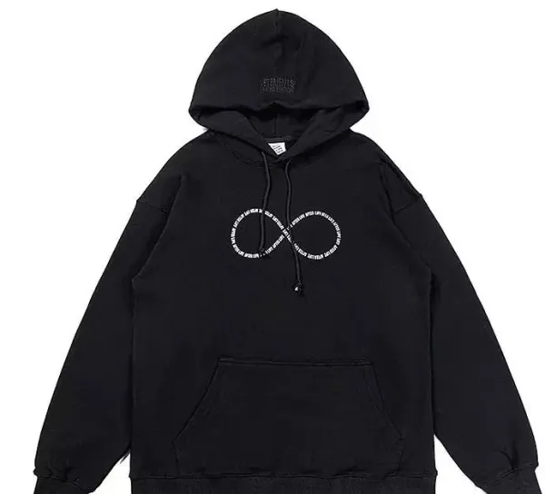 Vetements撕纸效果Logo Black Hoodie - 6