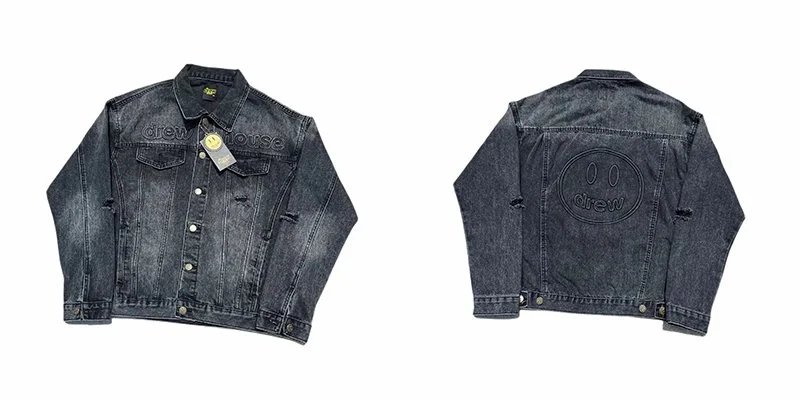 Drew House Smiley Denim Jacket Light Wash - 11