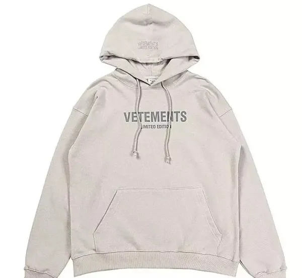 Vetements Limited Edition Logo Hoodie Gray - 1