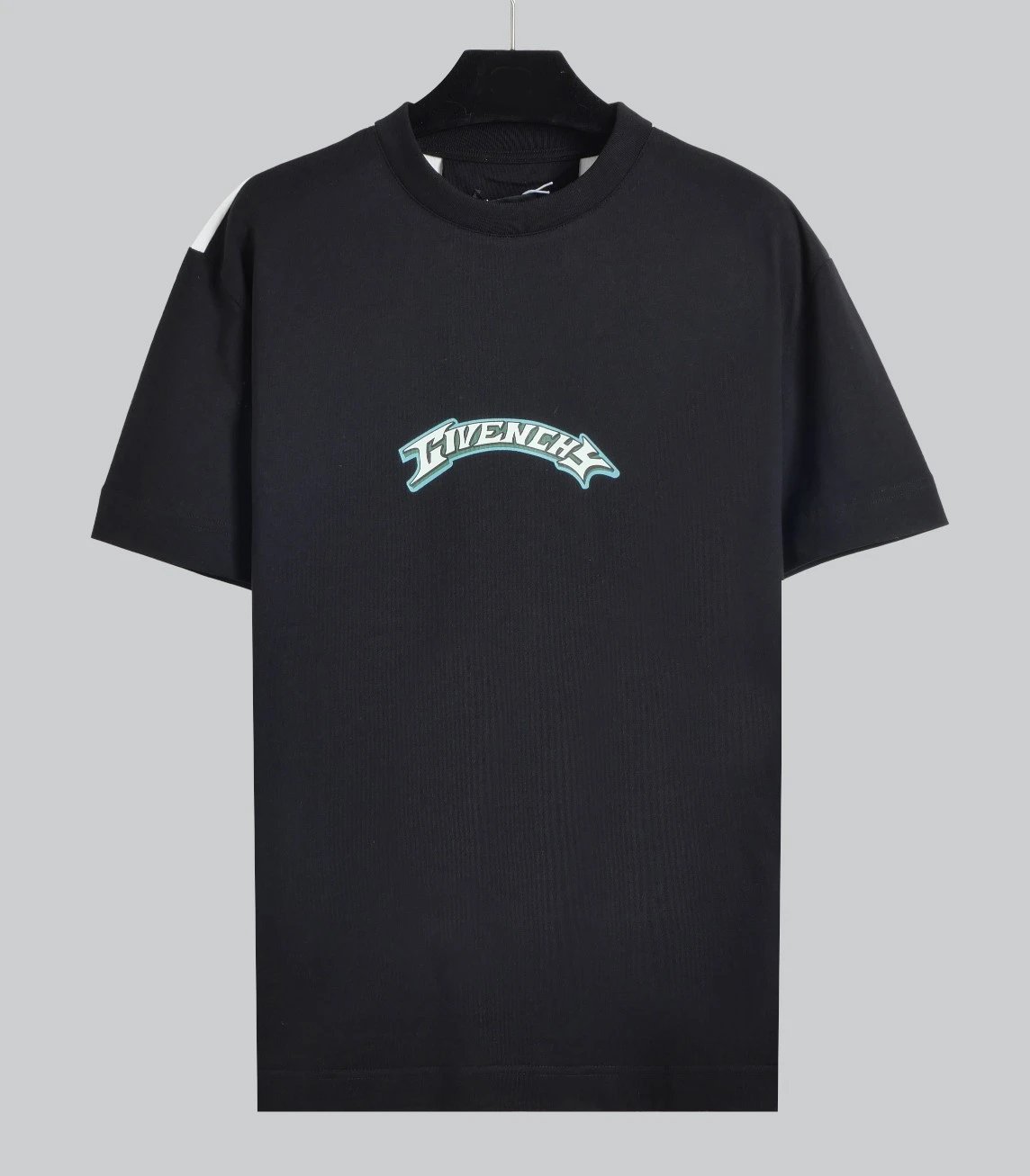 Givenchy Black Cotton Logo Streetwear T-Shirt Unisex