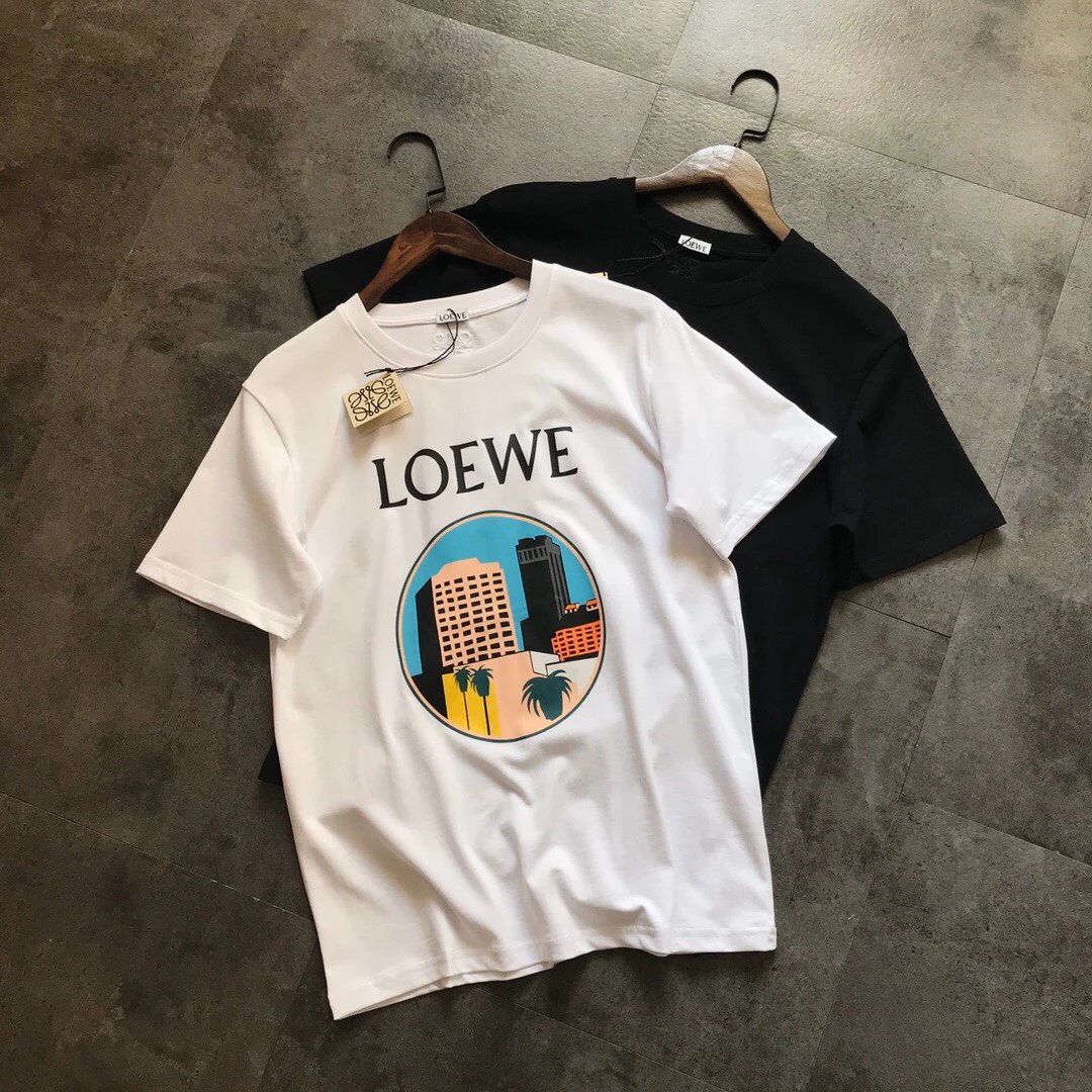 Loewe White City Print Cotton Unisex T-Shirt