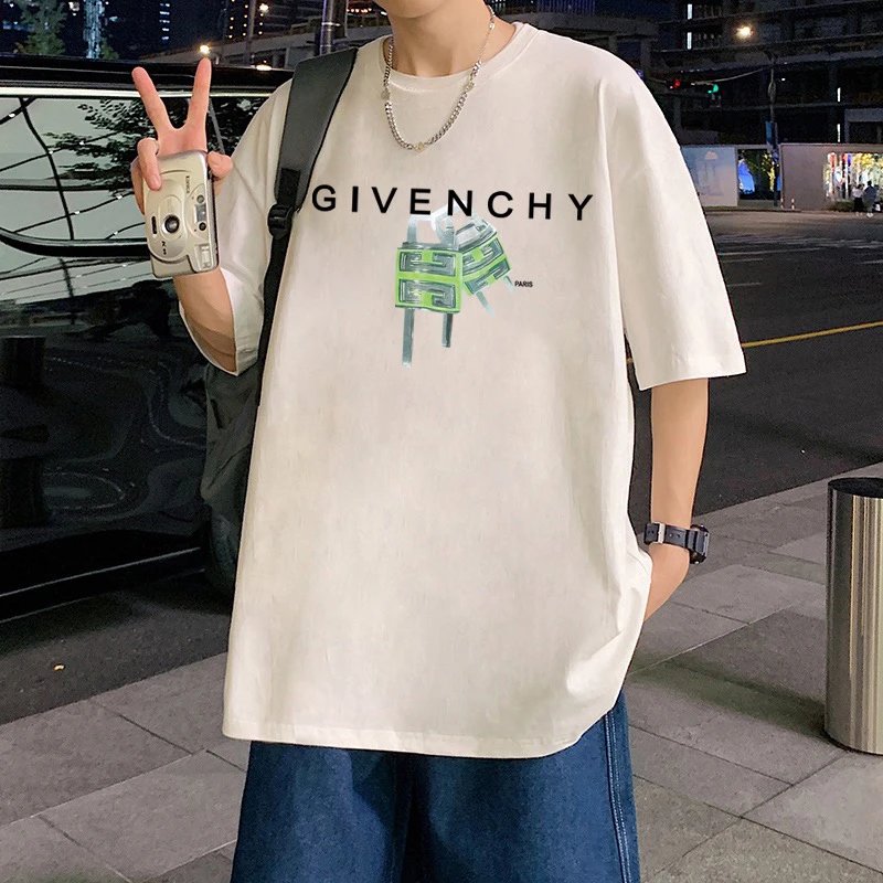 Givenchy White Logo Oversized Cotton T-Shirt