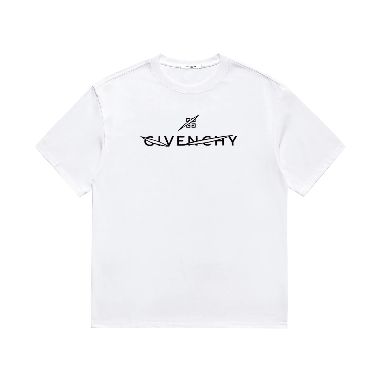 Givenchy White Logo Cotton Street Style T-Shirt