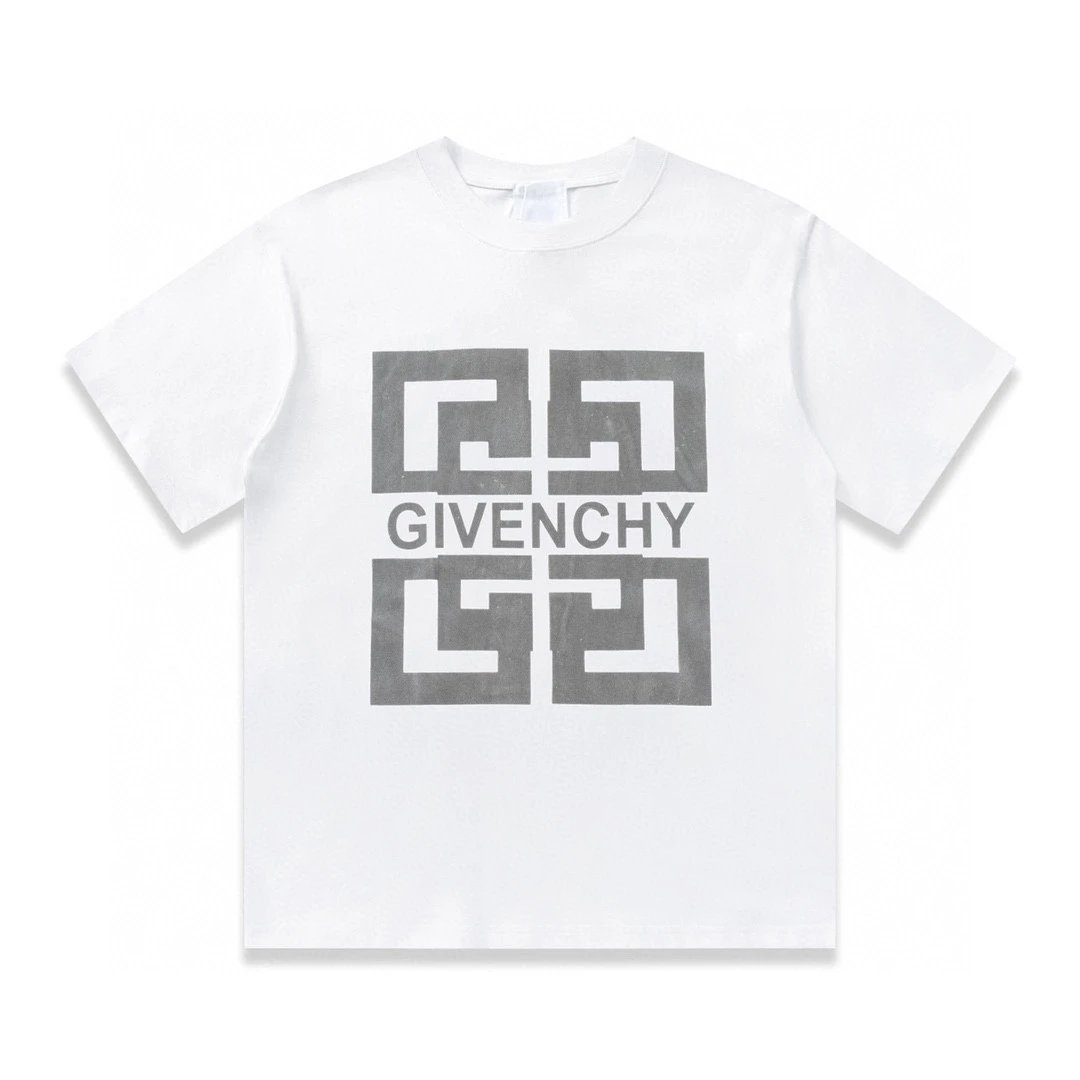 Givenchy White Logo Cotton T-Shirt Unisex