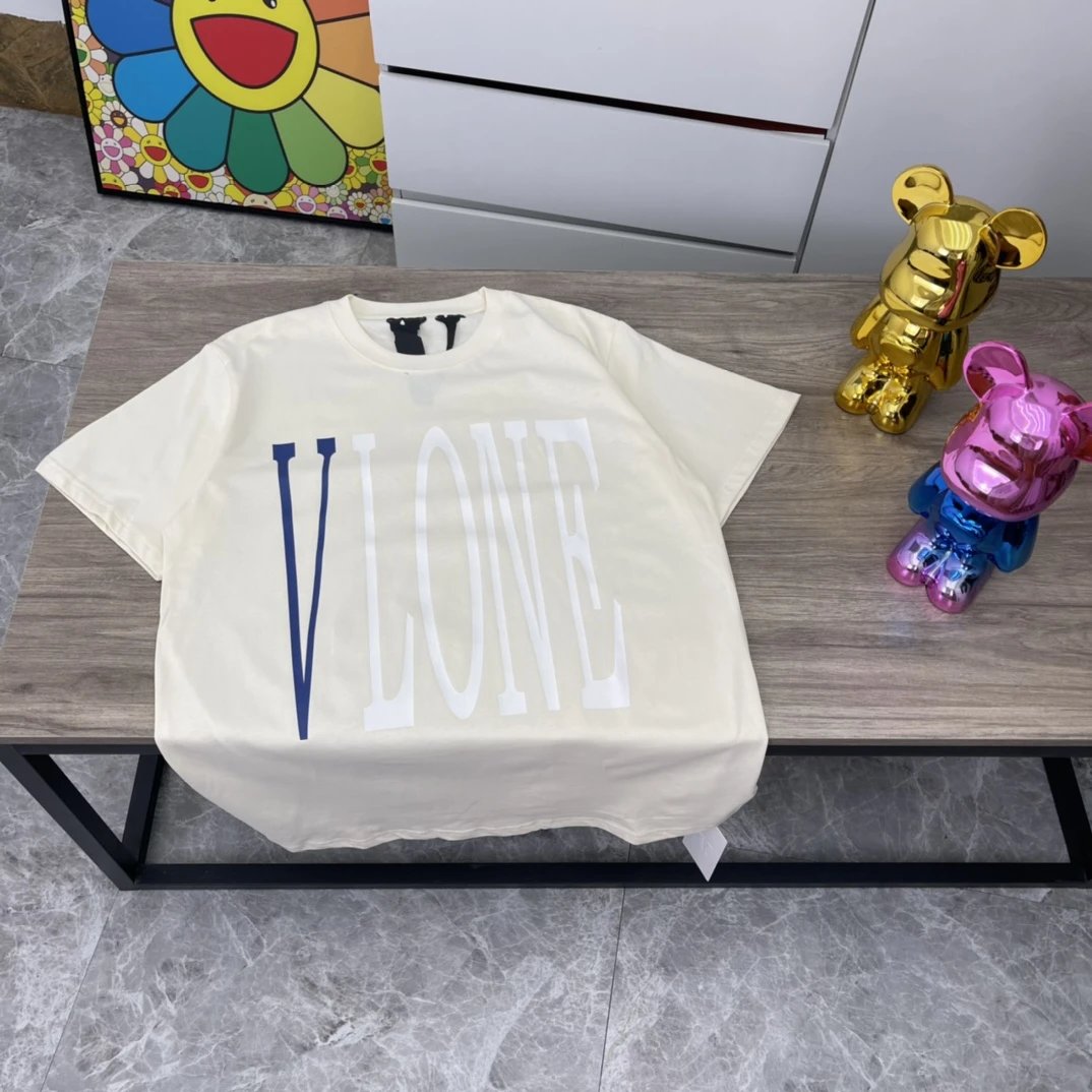 Vlone Classic Logo Off White Cotton T Shirt