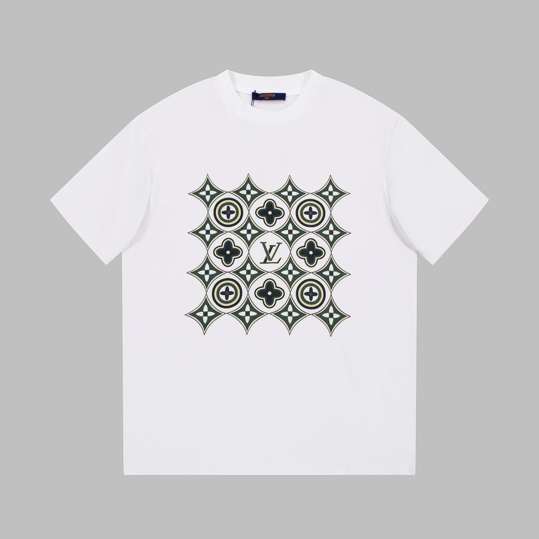 Louis Vuitton White LV Monogram Floral Cotton T-Shirt
