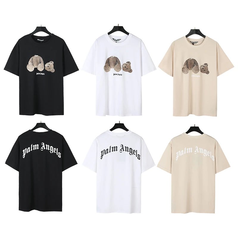 Palm Angels Bear Graphic Cotton T-Shirt Unisex Tee