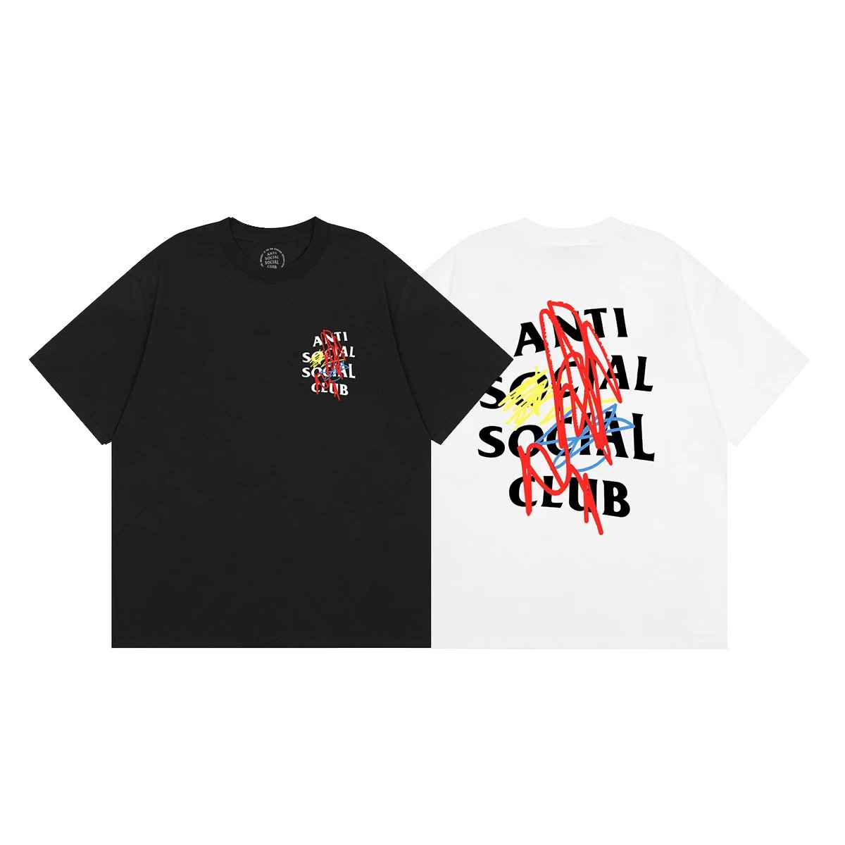 Anti Social Social Club Black Graffiti Logo T-Shirt