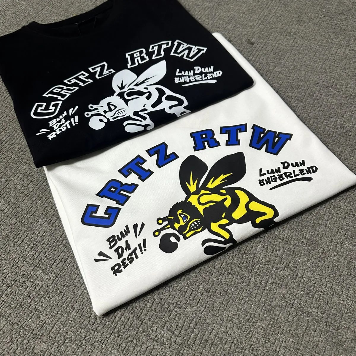 Corteiz CRTZ RTW Wasp Print Cotton T-Shirt
