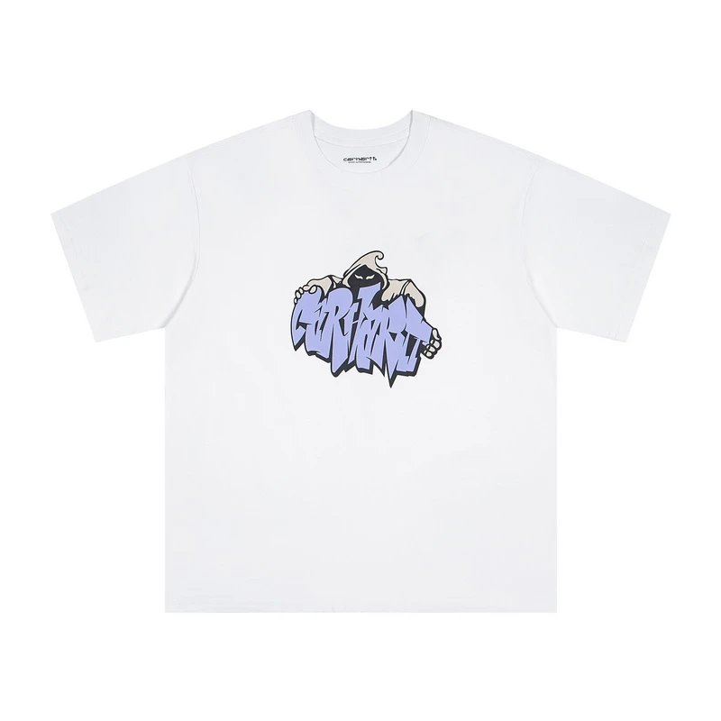 Carhartt Graffiti Monster White Cotton T-Shirt Unisex Tee