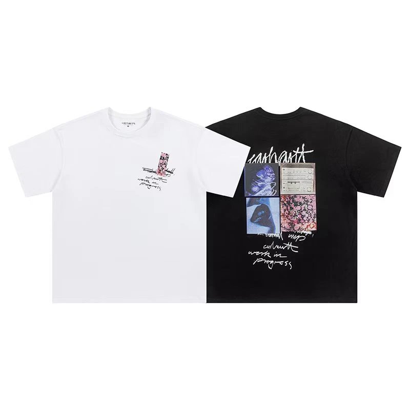 Carhartt White Graphic Cotton Short Sleeve T-Shirt Unisex