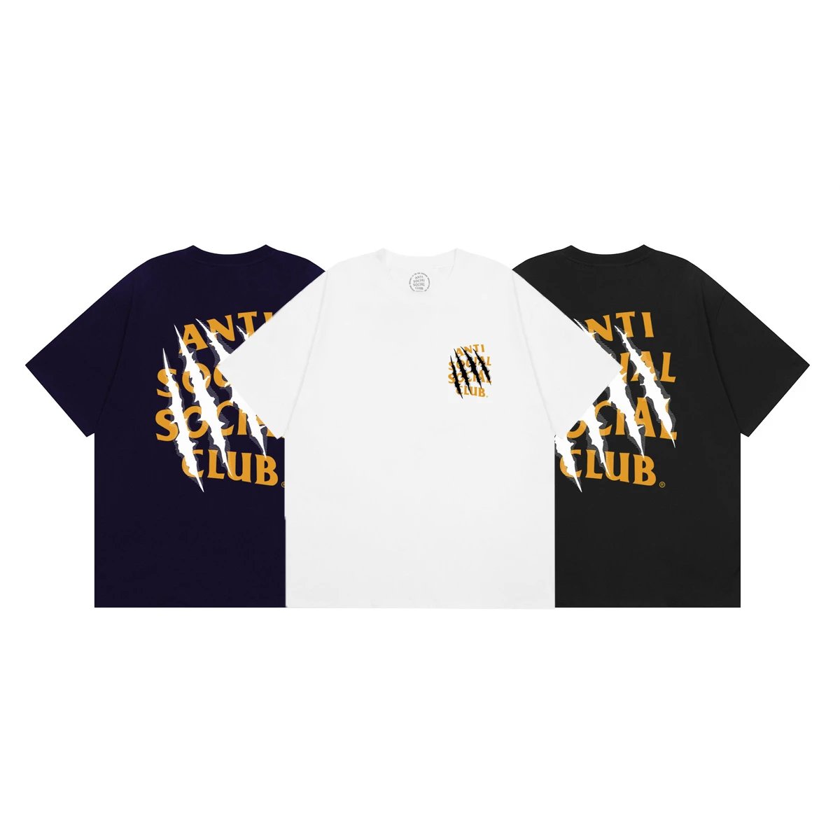 Anti Social Social Club Scratch Logo Cotton T-Shirt