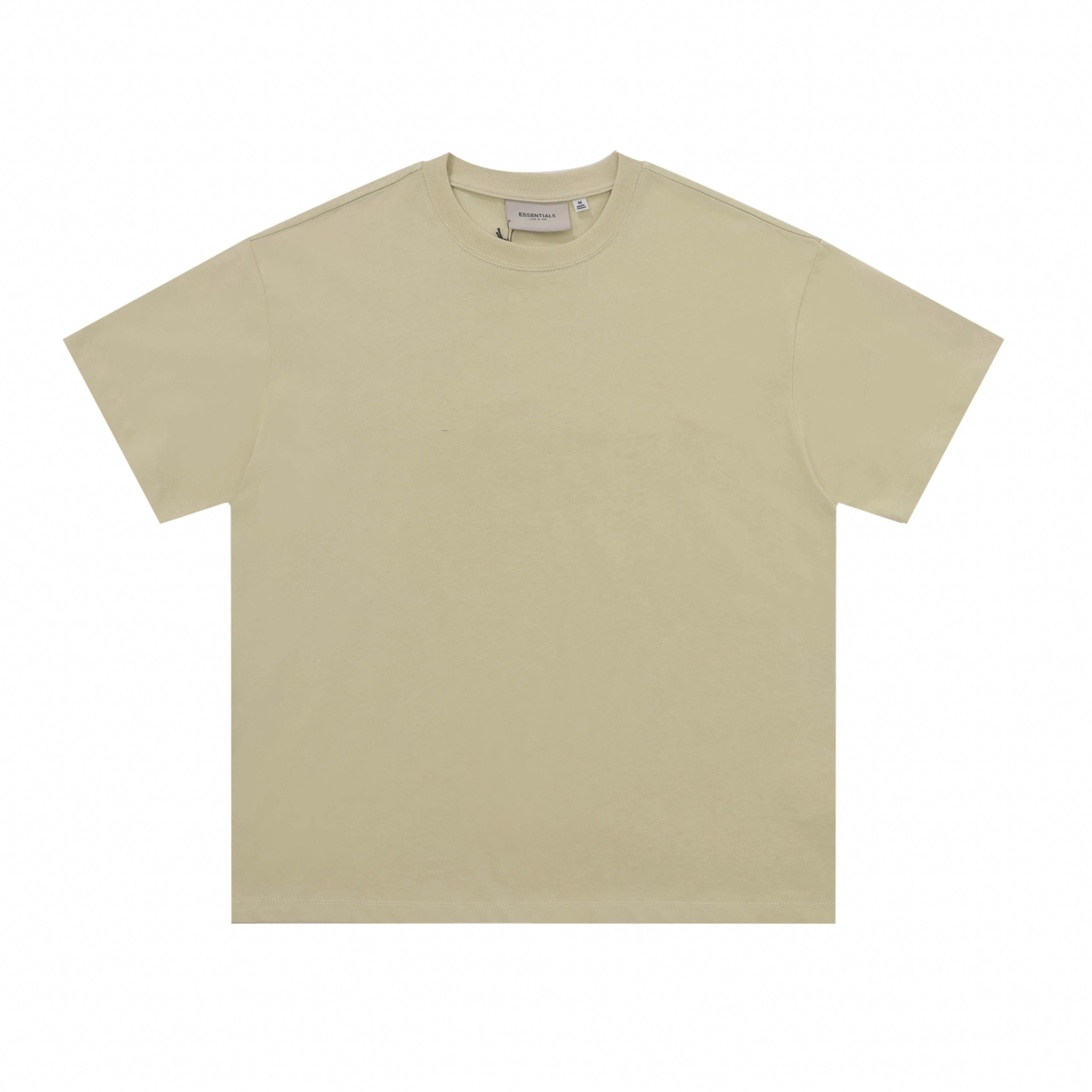 Essentials Beige Classic Cotton Unisex T-Shirt