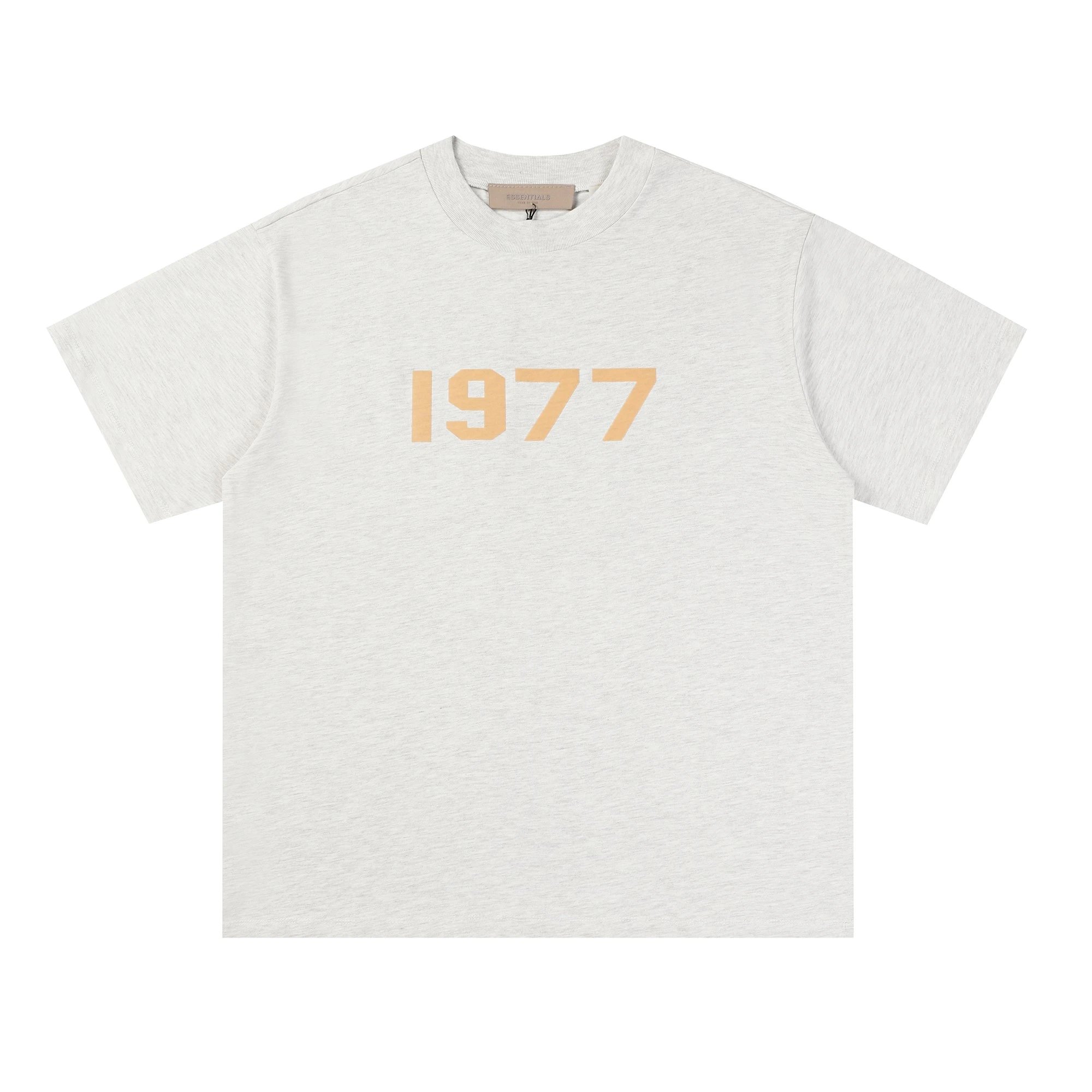 Essentials 1977 Gray Cotton Crew Neck T-Shirt