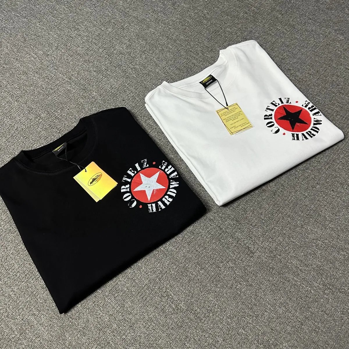 Corteiz Star Circle Logo Cotton Crew Neck T-Shirt