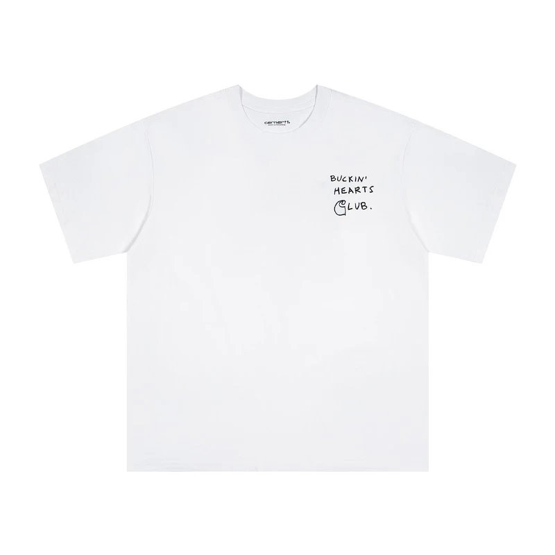 Carhartt White Heavyweight Cotton BUCKIN’ HEARTS CLUB T-Shirt