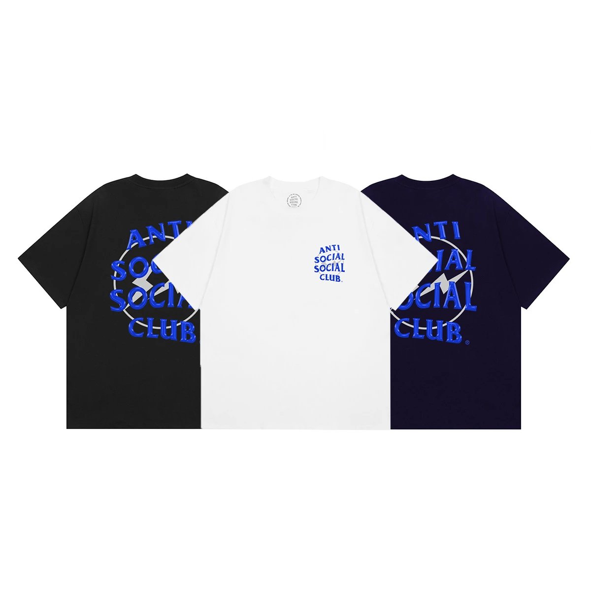 Anti Social Social Club White Blue Logo Tee