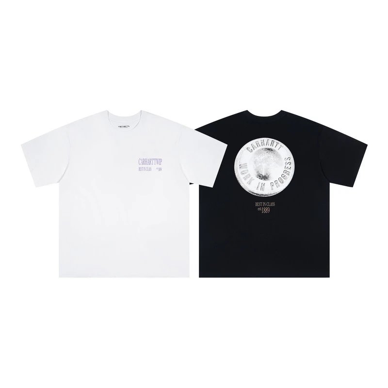 Carhartt White Cotton Logo Short Sleeve T-Shirt