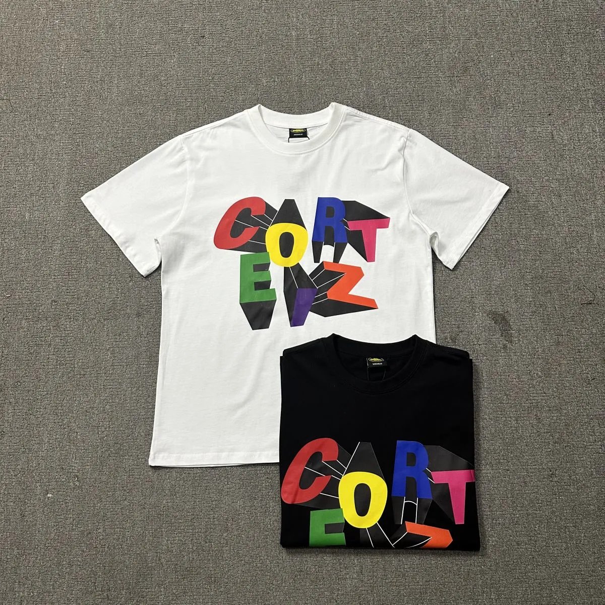 Corteiz White Cotton Graphic Crew Neck T-Shirt Unisex Streetwear