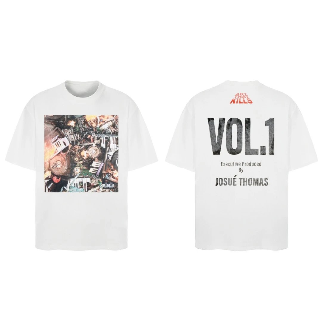 Gallery Dept White VOL.1 Drum Graphic T-Shirt
