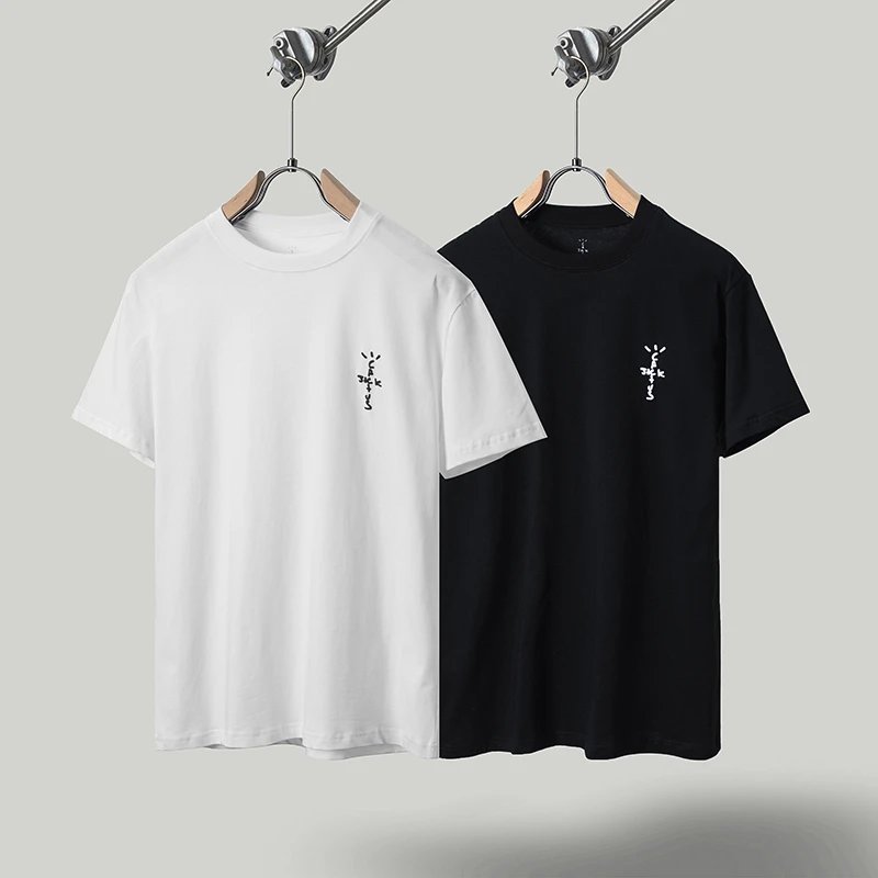 Cactus Jack White Cotton Logo T-Shirt Streetwear Tee