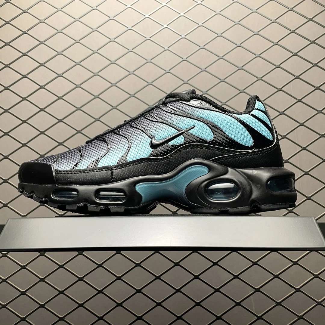 Nike Air Max Plus Black Blue Running Shoes