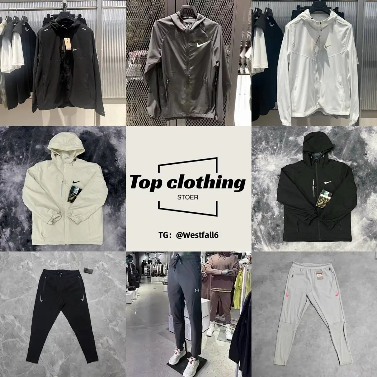 Nike Half-Zip Performance Top Black with Striped Sleeves Base Layer product detail 2 in Litbuy spreadsheet finds