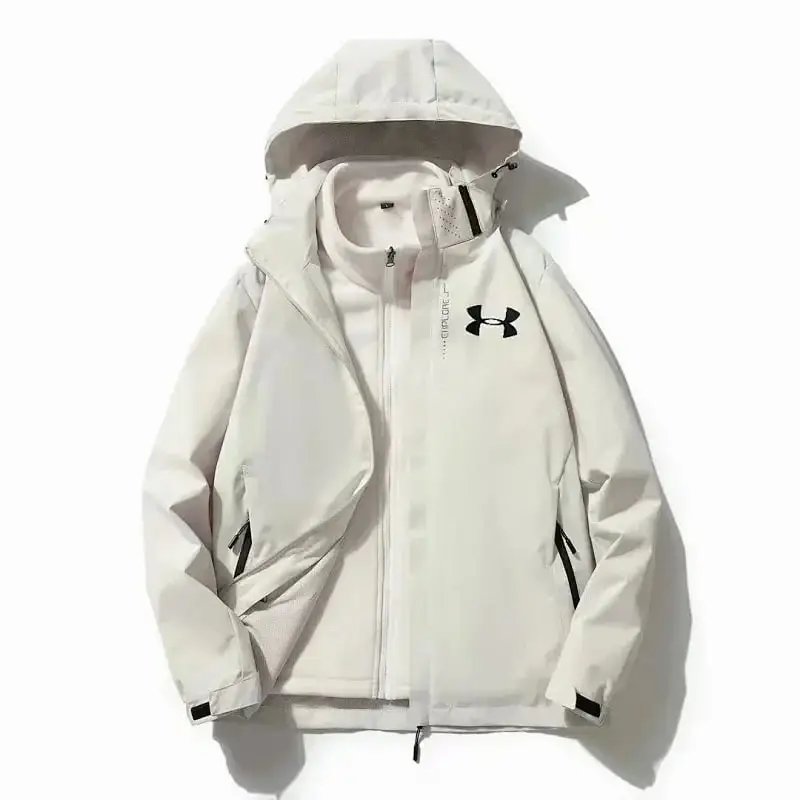 UA ivory white three in one (detachable inner liner with fleece)