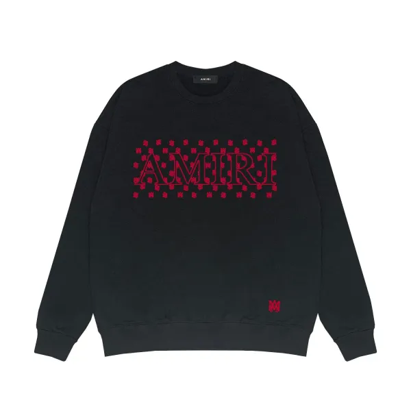 Amiri Dragon Print Crewneck White Hoodie - 22