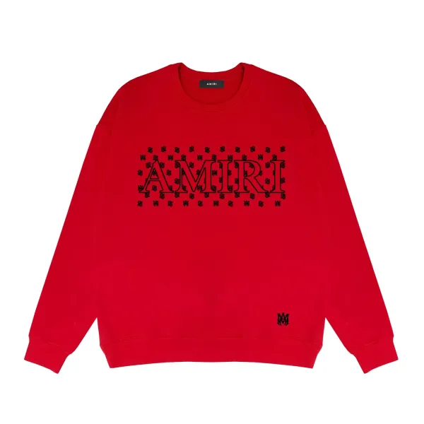 Amiri Dragon Print Crewneck White Hoodie - 20
