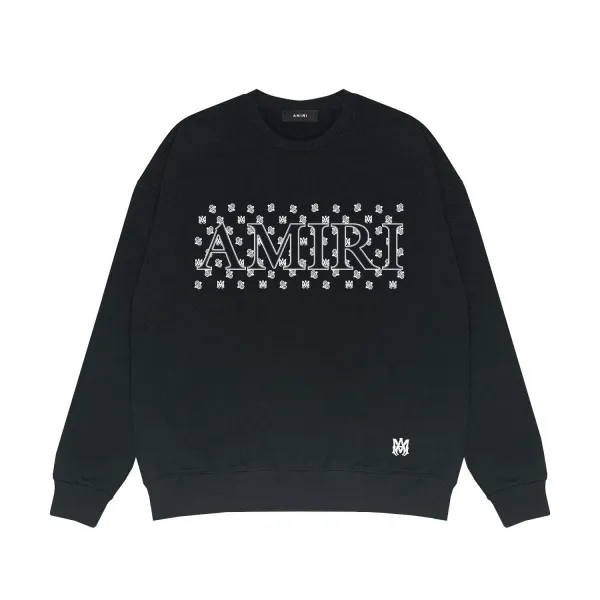 Amiri Dragon Print Crewneck White Hoodie - 23