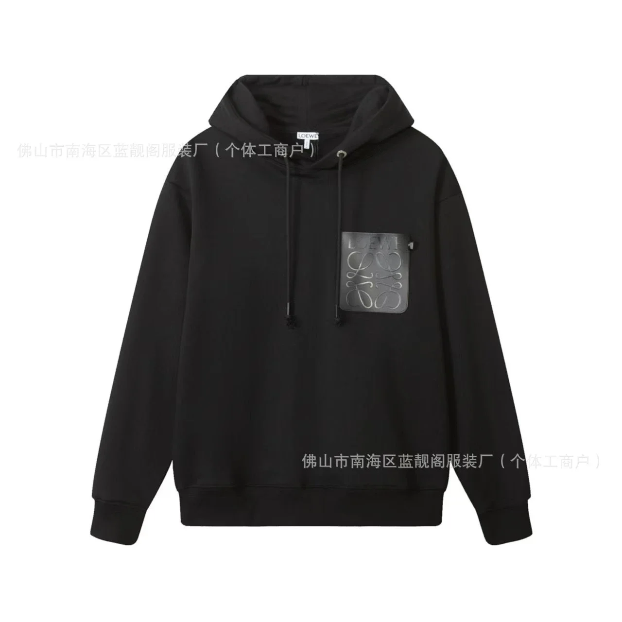 Pure cotton long-sleeved sweatshirt, classic letter embroidery, casual loose and versatile hoodie