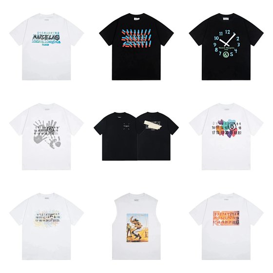 Ma Minimalist Style Number Four-Corner Logo Trendy Couple Short Sleeve T-Shirt 6