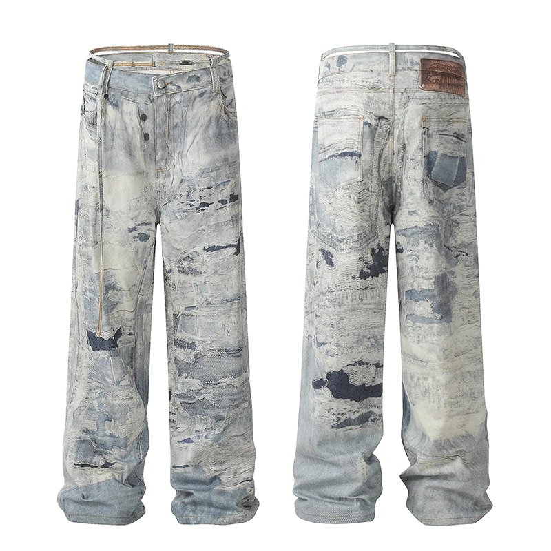 Vintage Wasteland Ink Wash Pants