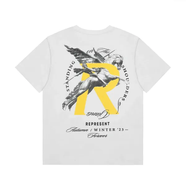 Represent Standing on the Shoulders T-Shirt White - 1