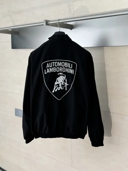 Balenciaga x Automobili Lamborghini Windbreaker Black Jacket - 5