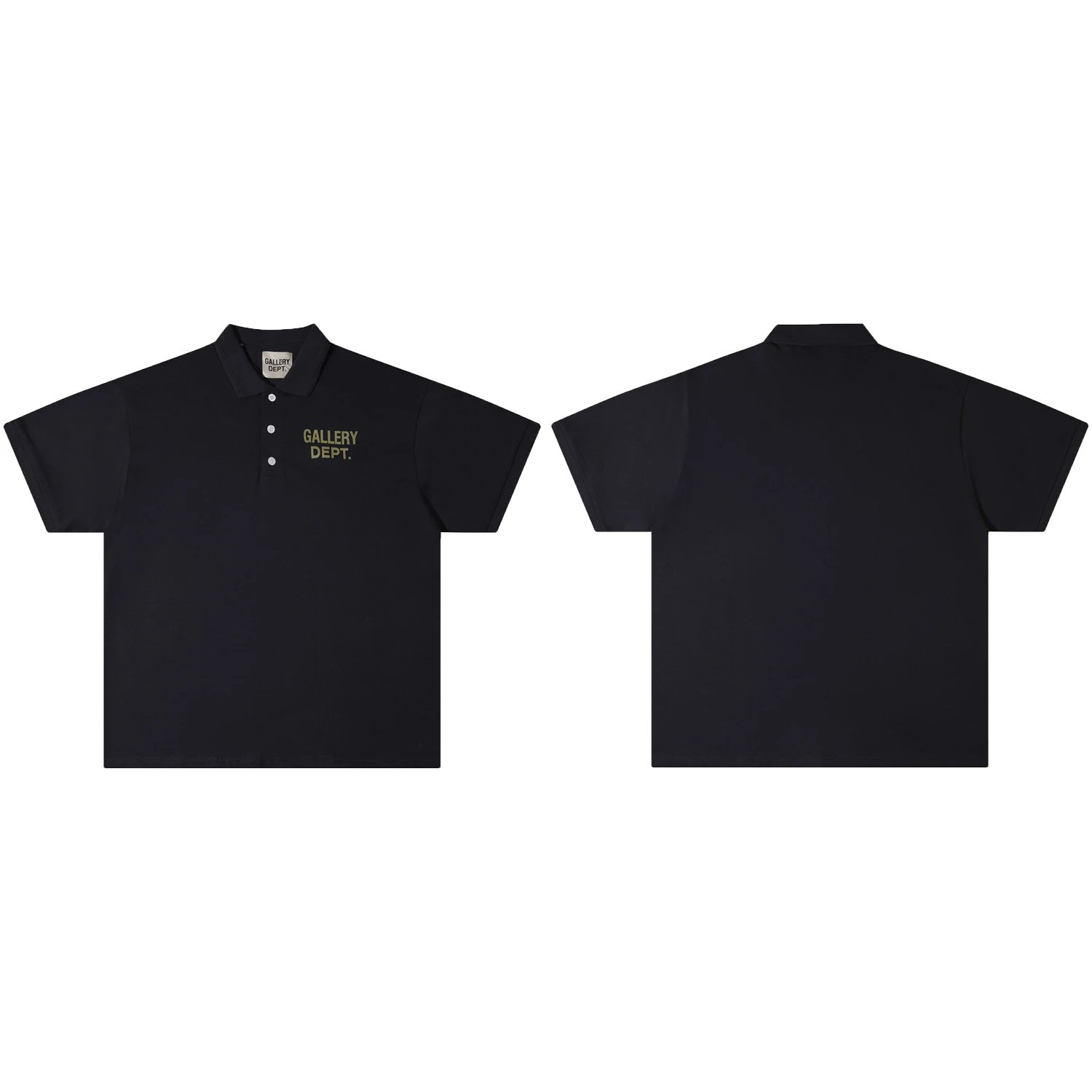 Gallery Dept. Embroidered Polo Black - 1