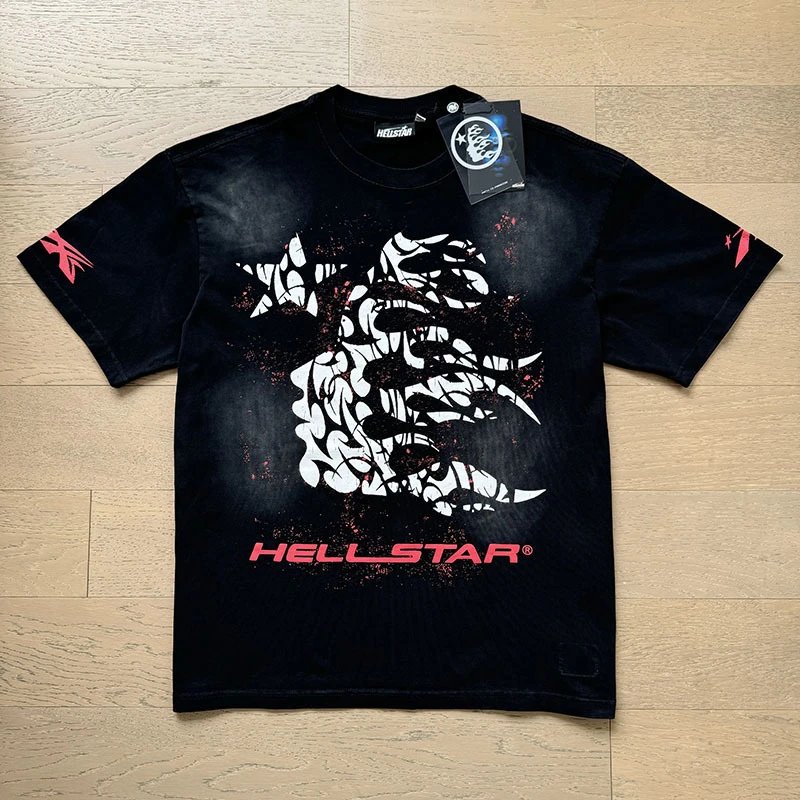 Hellstar Abstract Skull Black T-Shirt - 1