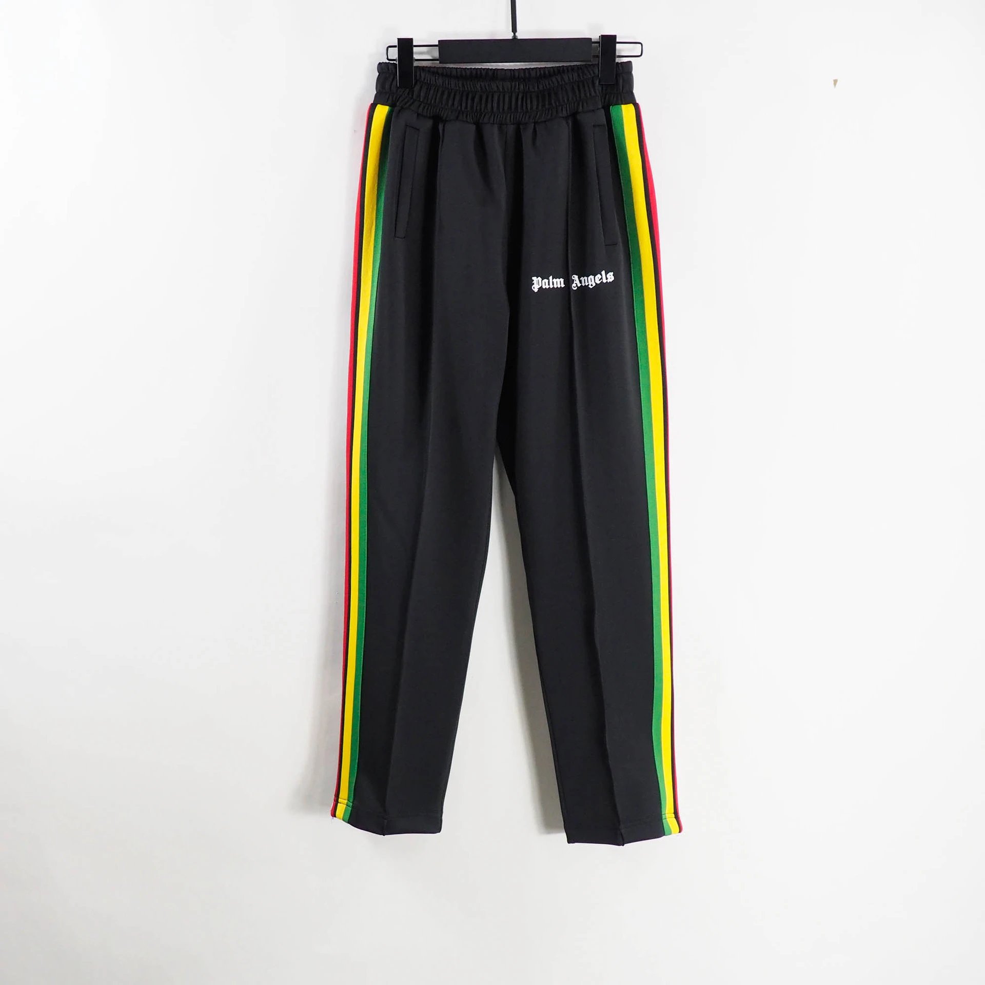 Rainbow woven black pants * High version